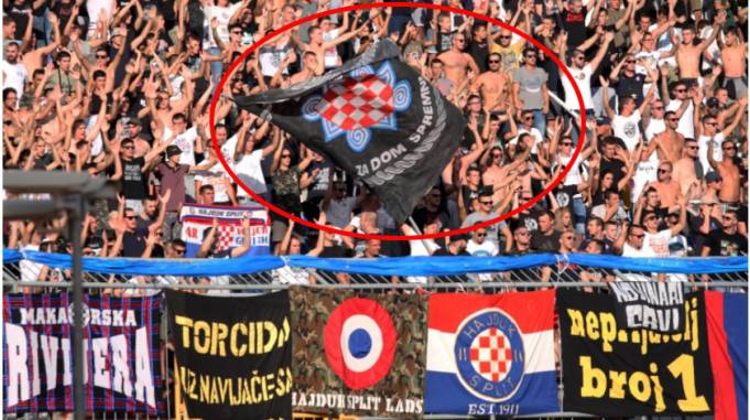 (FOTO) HAJDUK ĆE UEFA URINISATI ZBOG USTAŠKE ZASTAVE I PORUKE! Barsa je mnogo veća i jača, ali je kažnejna zbog zastave Katalonije!