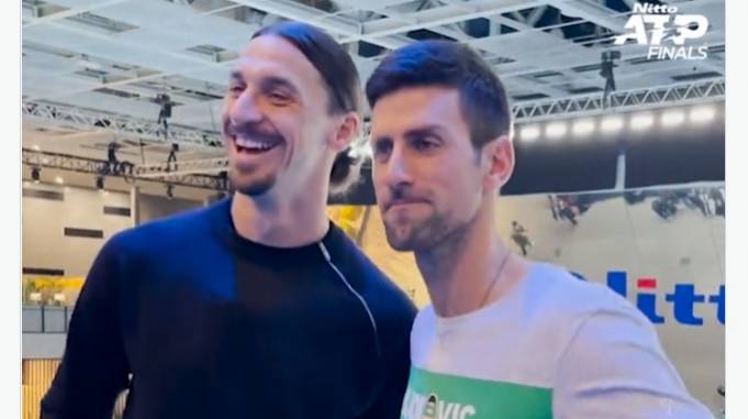 (VIDEO) KAD SU NOVAK I IBRA ZAJEDNO, ŠOU JE NEMINOVAN! Đoković pustio muziku, a Ibrahimović prasnuo u smeh, MILANO NE VERUJE...